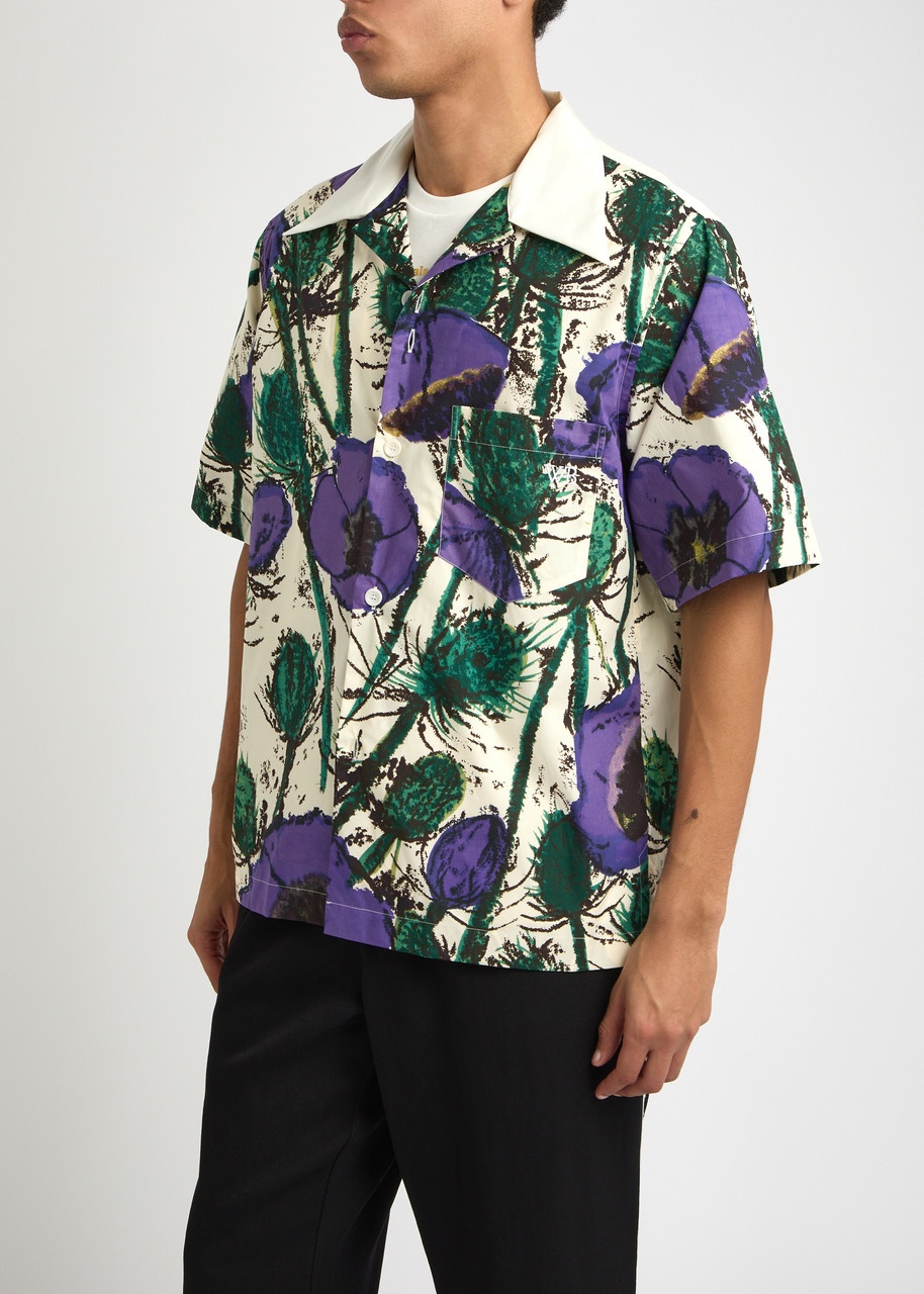 Wales Bonner Highlife Bowling Printed Cotton Shirt - 2