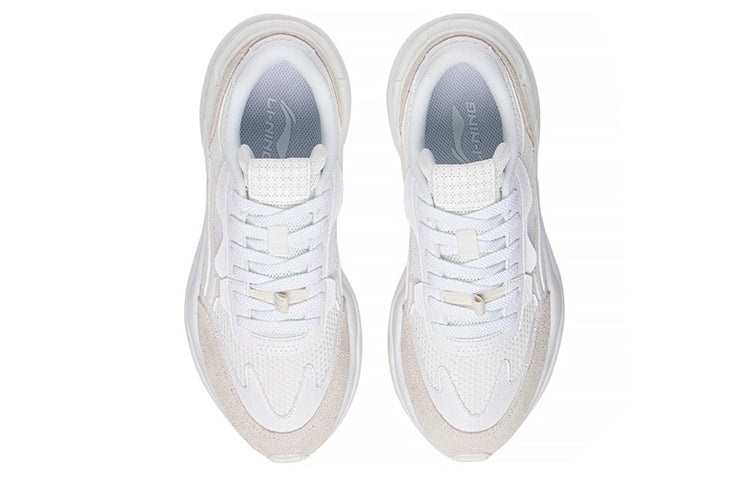 (WMNS) Li-Ning Counterflow Lifestyle Shoes 'White Grey' AGLS158-3 - 4