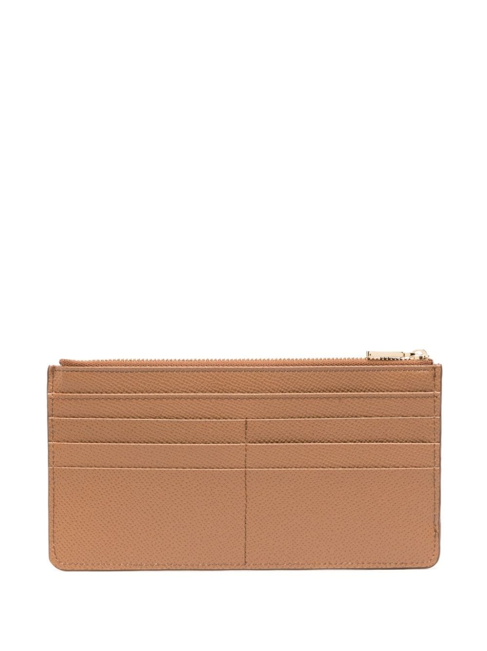 logo-plaque leather wallet - 2