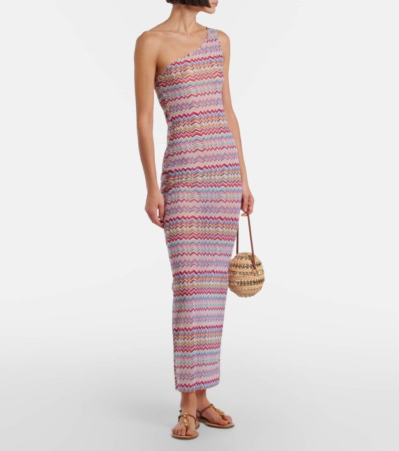 Missoni Zig Zag one-shoulder maxi dress outlook