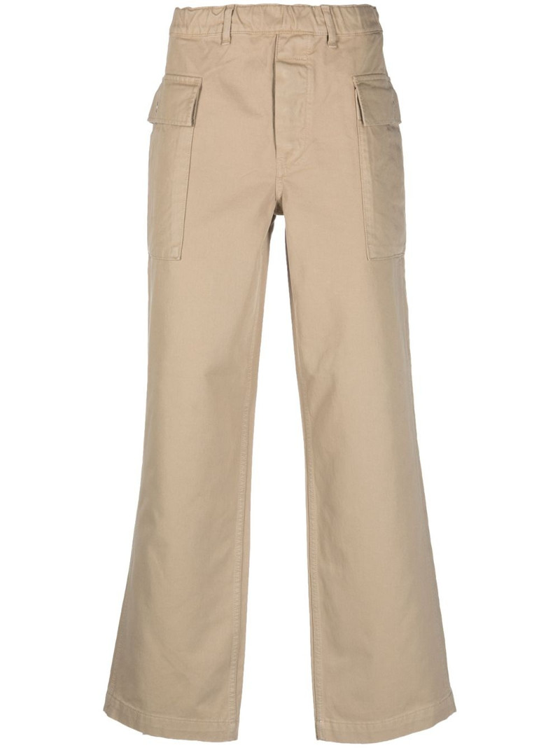 straight-leg cropped trousers 1
