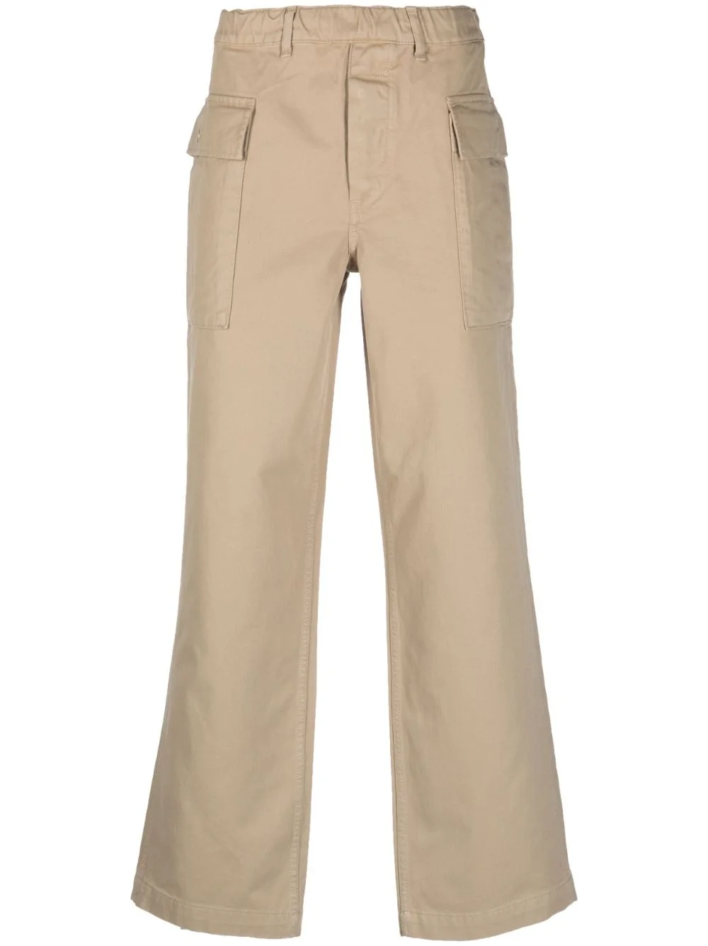 straight-leg cropped trousers - 1