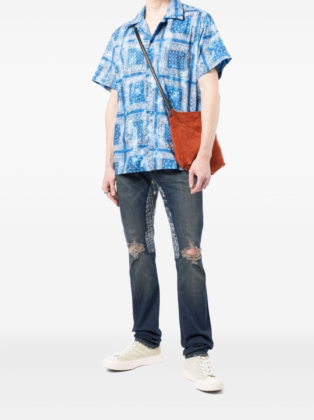 bandana-print shirt - 2