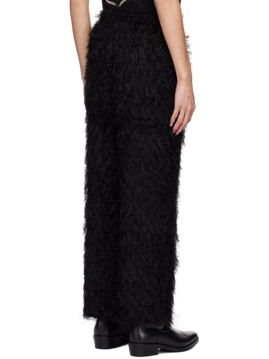 Black Easy Trousers - 3