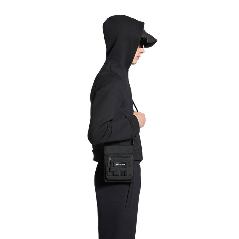 BALENCIAGA Men's Army Small Pouch With Strap  in Black outlook