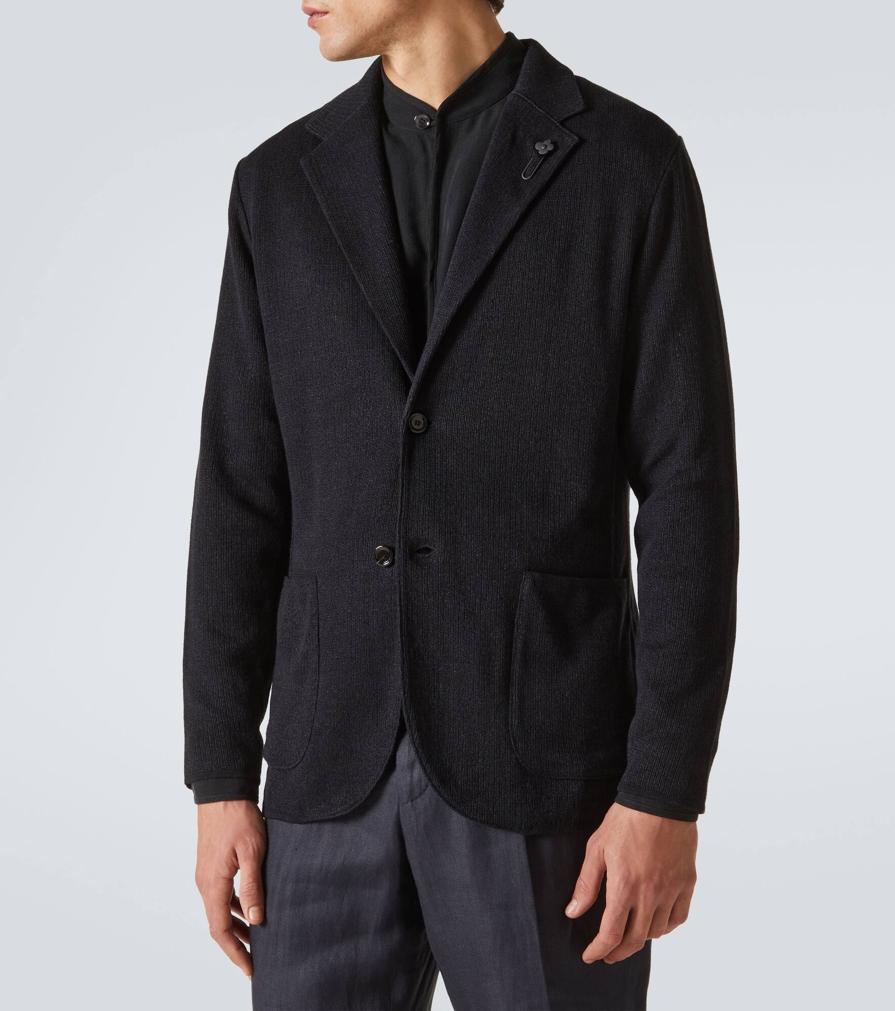 Linen and cotton blazer - 3