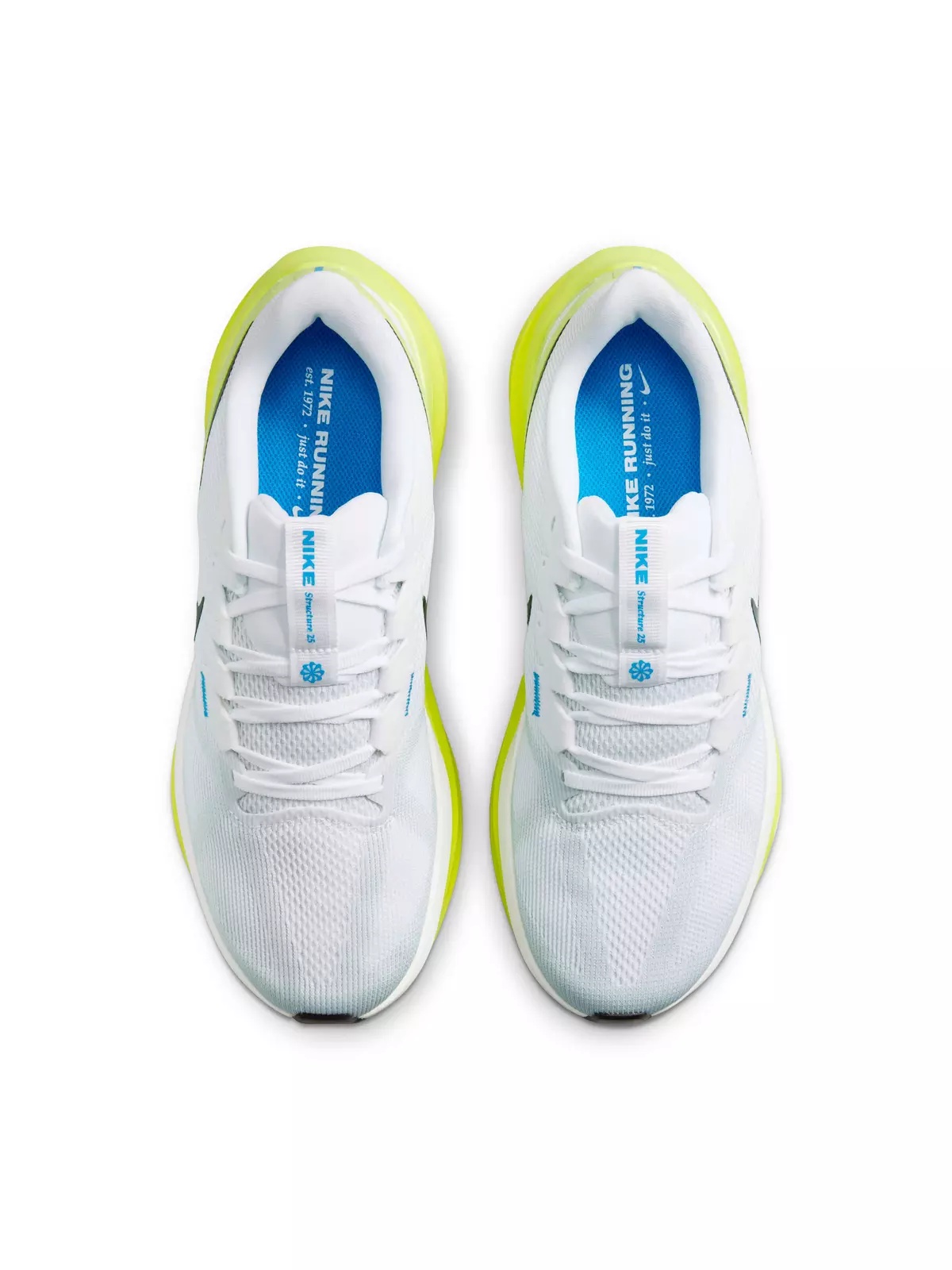 Structure 25 "White/Cyber/Photo Blue/Black" Men's Running Shoe - 4