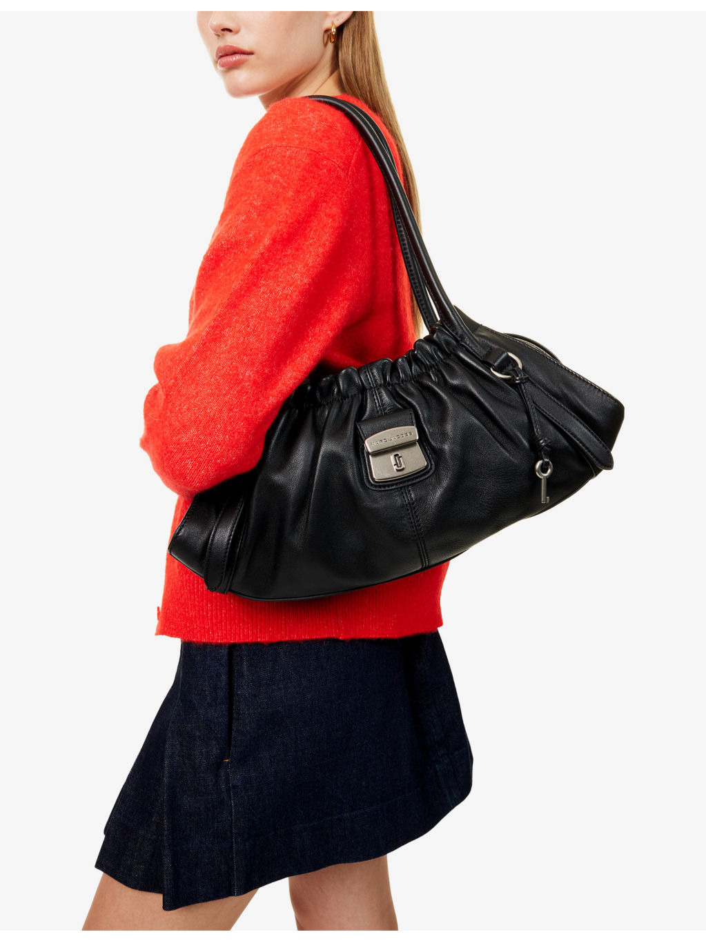Cristina Logo-Plaque Leather Satchel Bag - 2