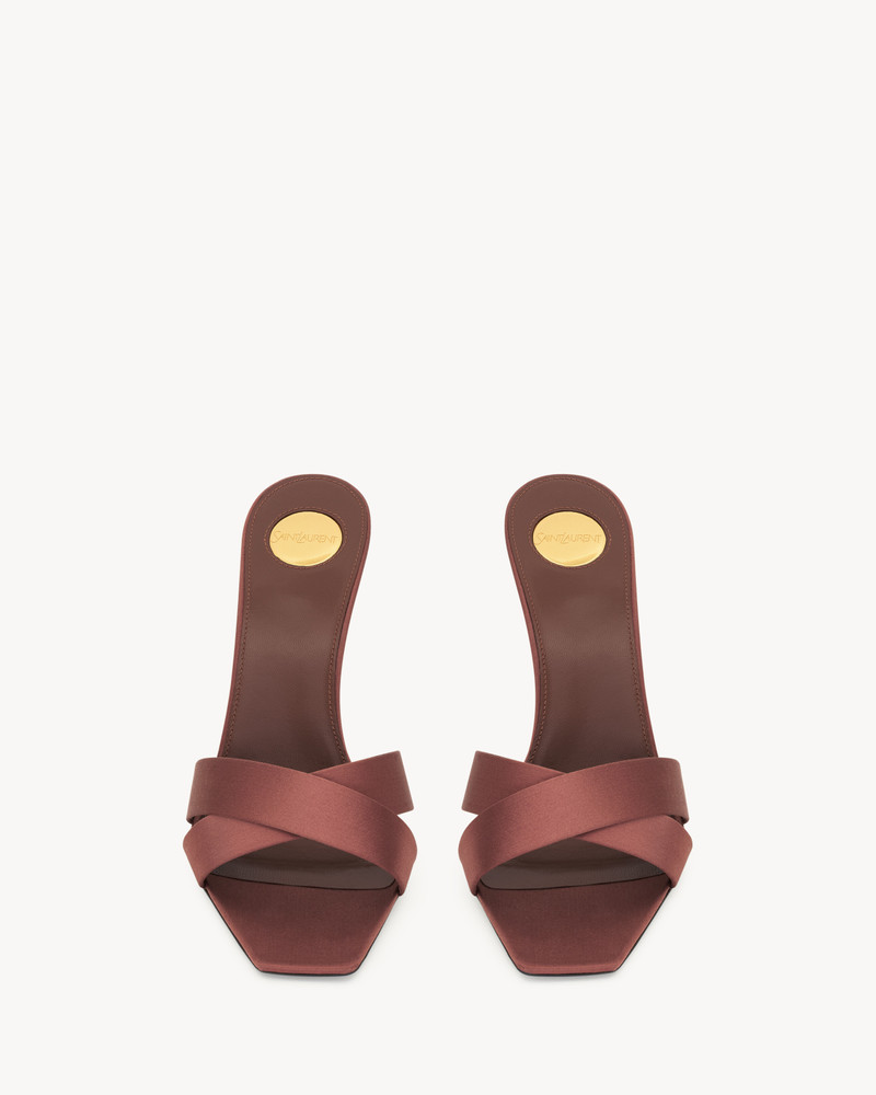 SAINT LAURENT OPYUM MULES IN SATIN CREPE outlook