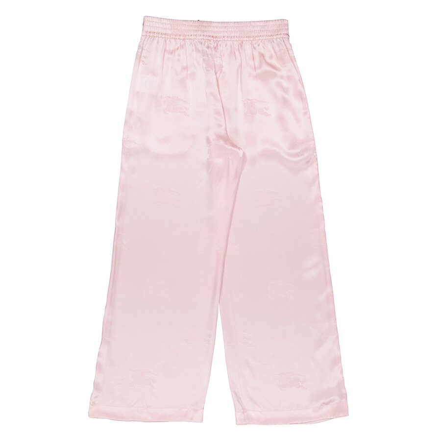 Burberry EKD Wide Leg Silk Jacquard Trousers - 7