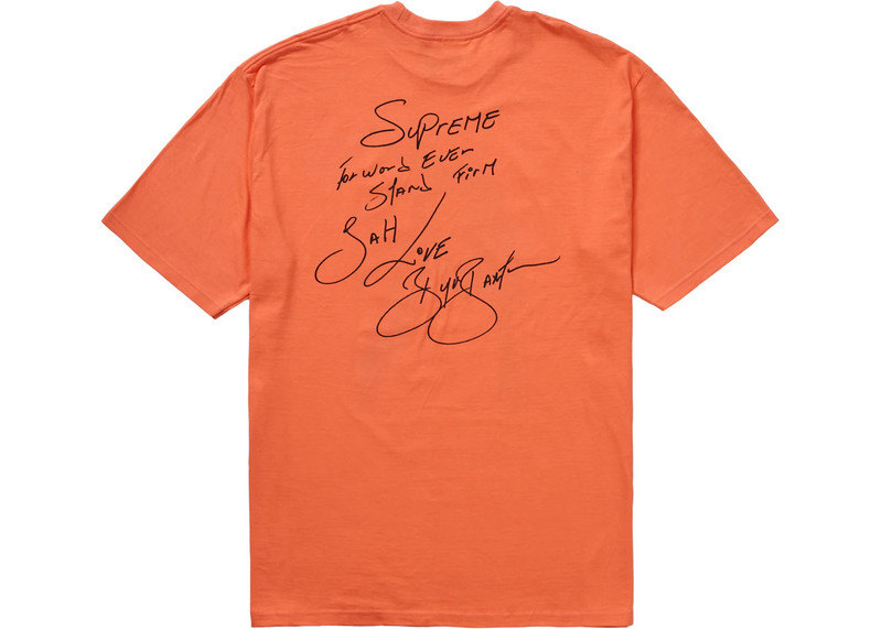 Supreme Supreme Buju Banton Tee Neon Orange outlook