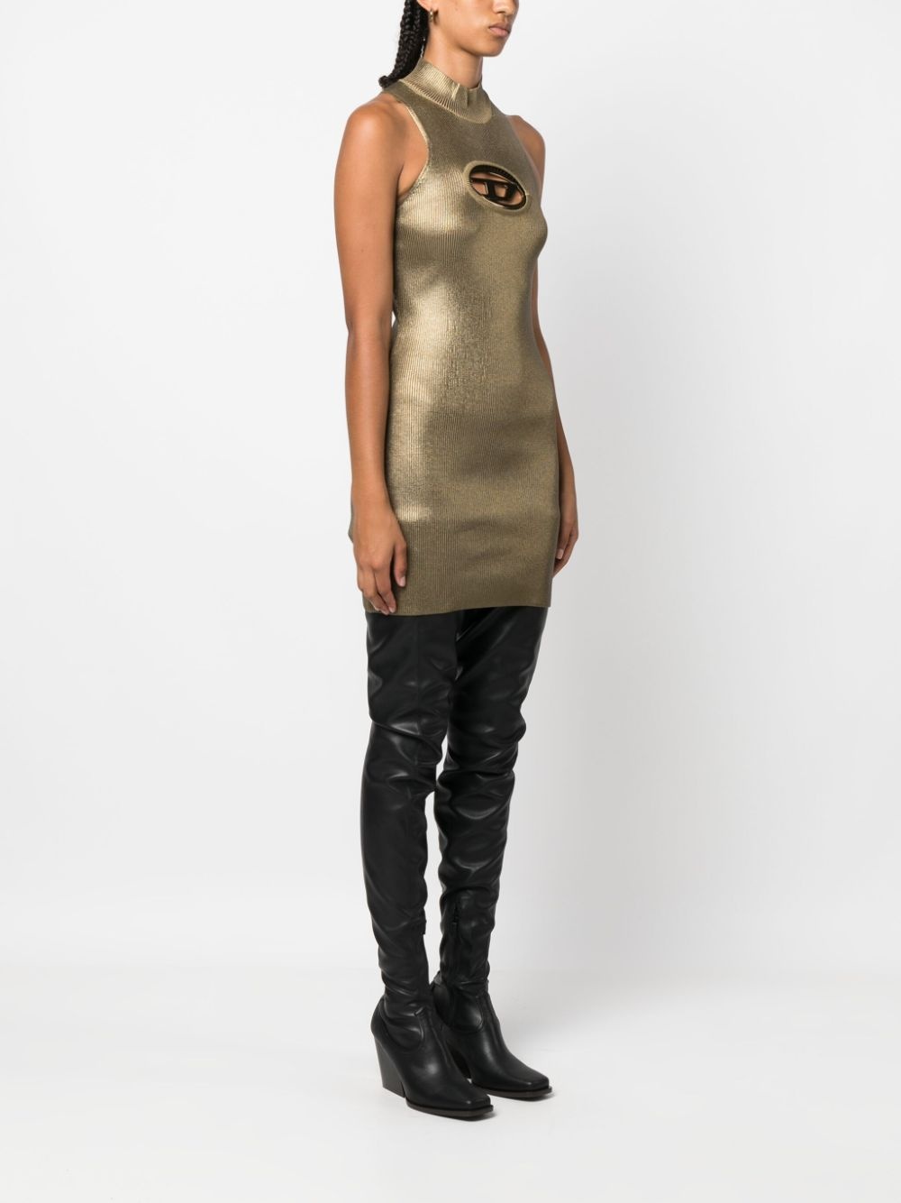 M-Arcey metallic sleeveless minidress - 3