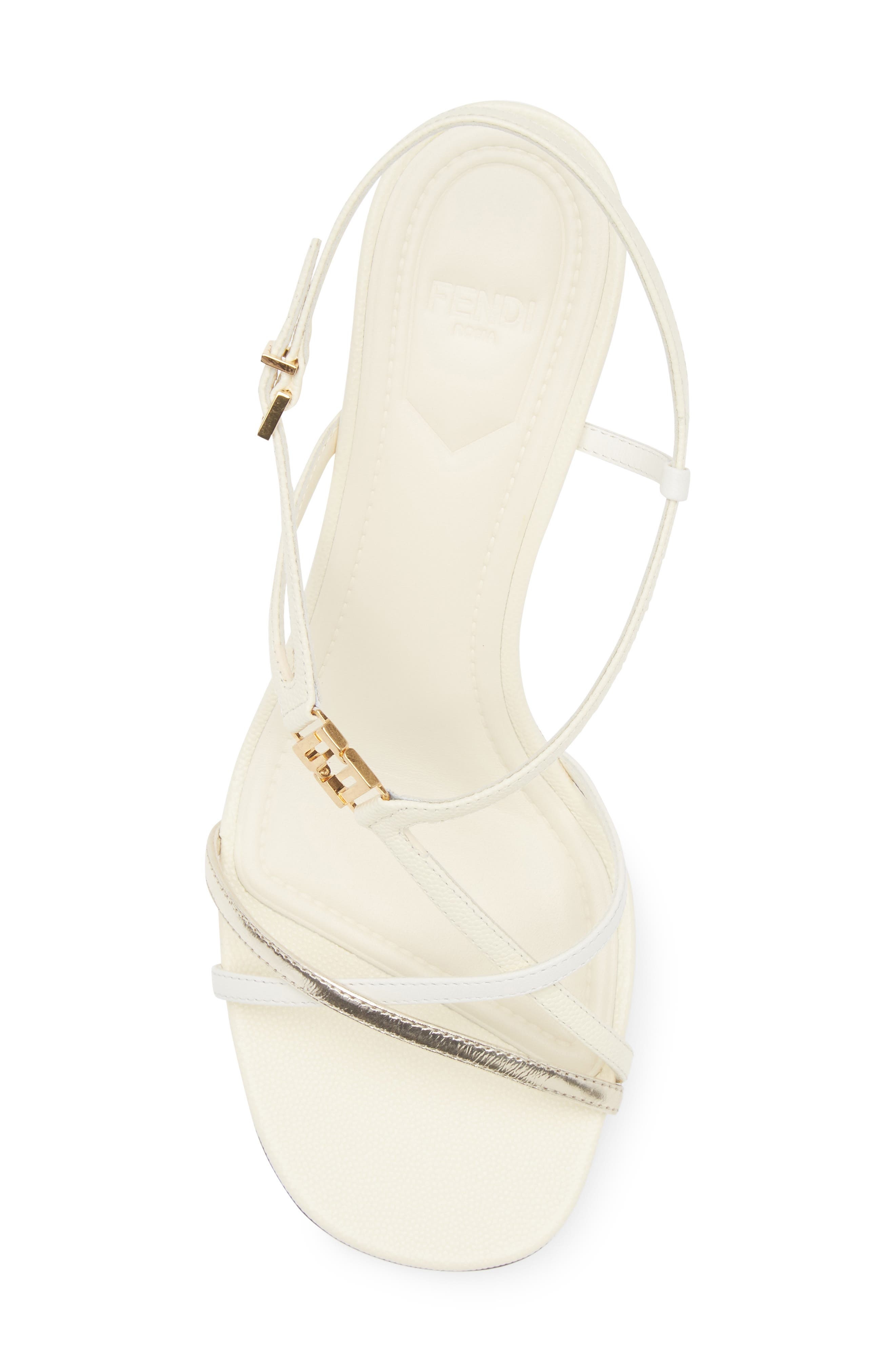Fendi FFold Slingback Sandal in Light Gold/Banana at Nordstrom - 5