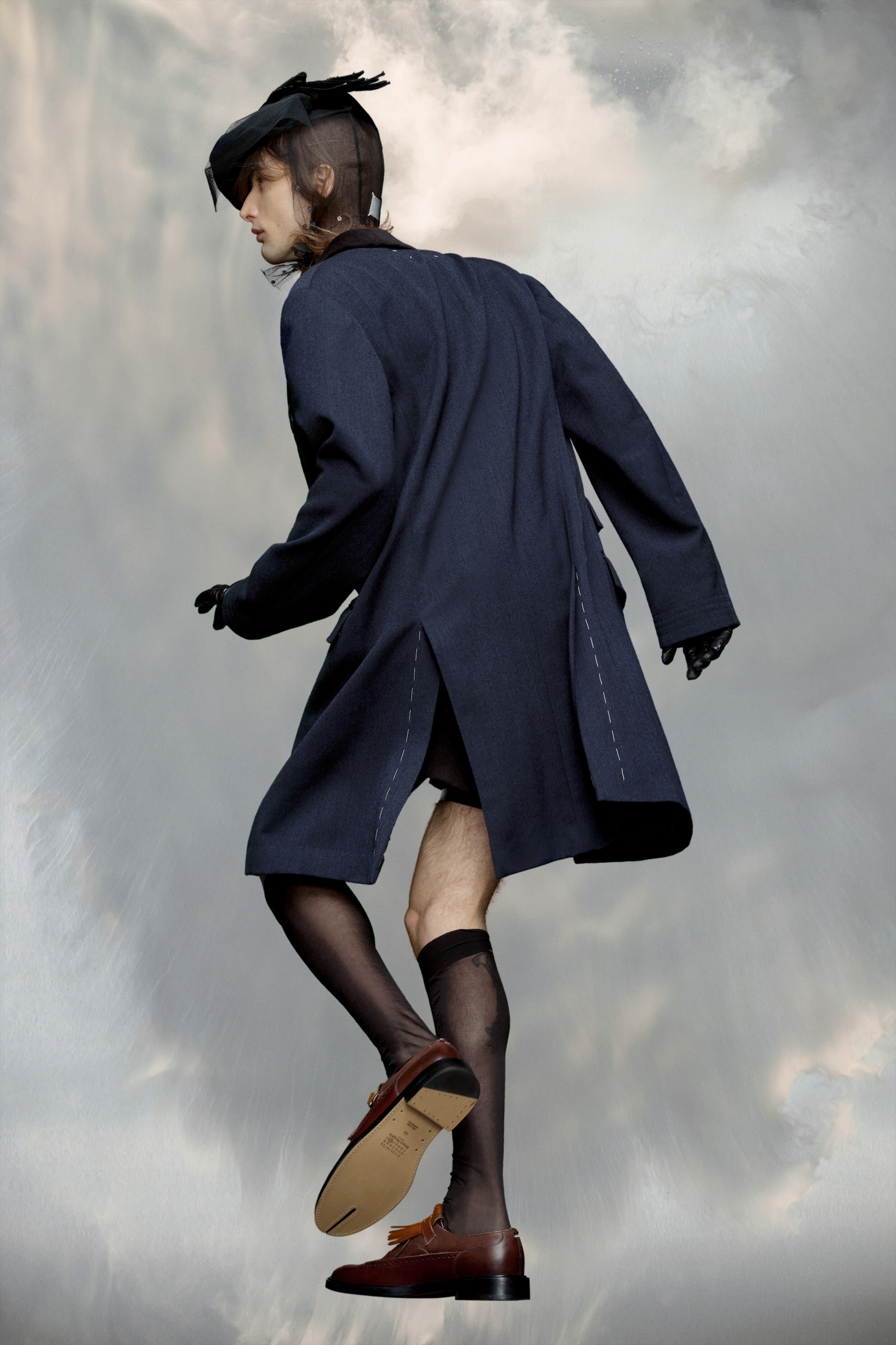Single-breasted wool coat - 5