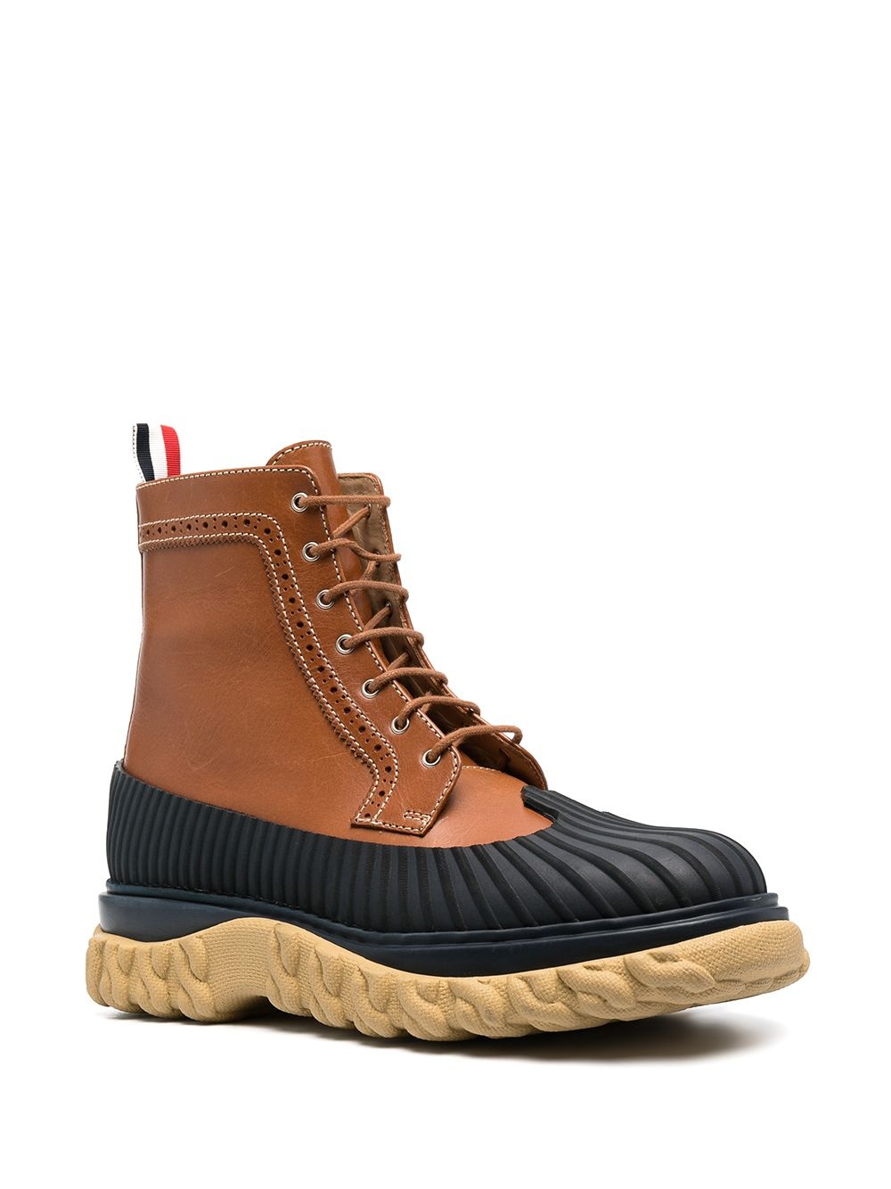 Duck longwing lace-up ankle boots - 2