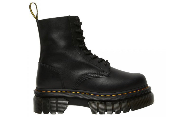 (WMNS) Dr. Martens Audrick Nappa Lux Platform Ankle Boots 'Black' 27149001 - 2