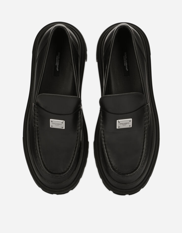 Brushed calfskin hi-trekking loafers - 4