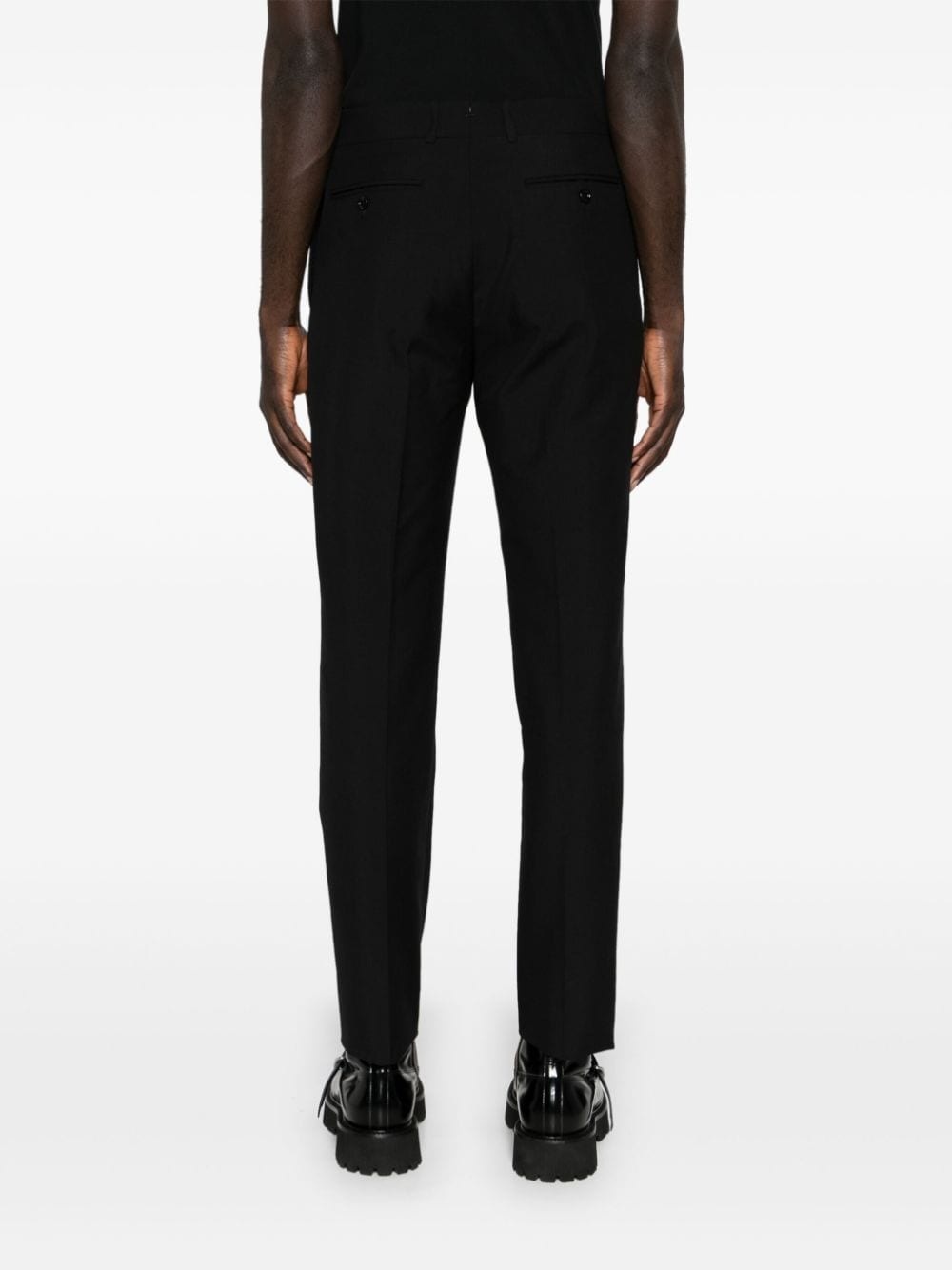 pressed-crease tailored trousers - 4