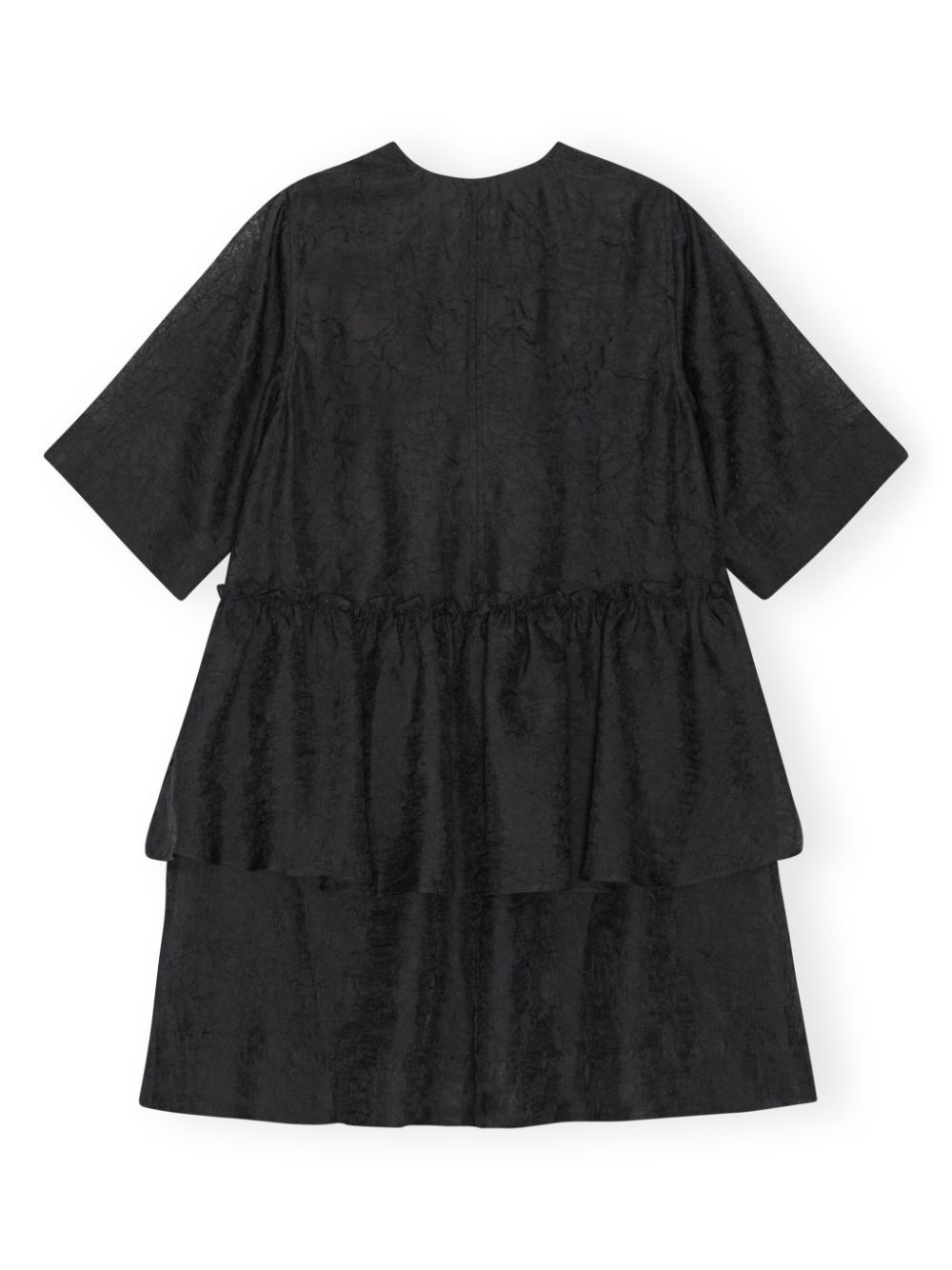 crinkled georgette minidress - 6