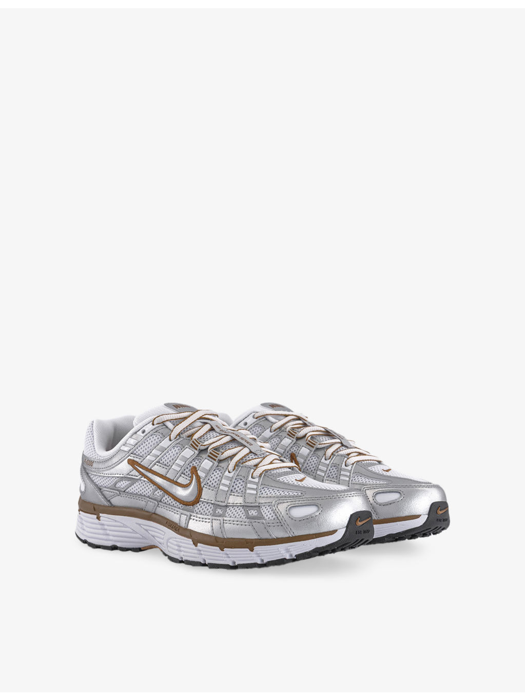 P-6000 Leather and Mesh Low-Top Trainers - 3