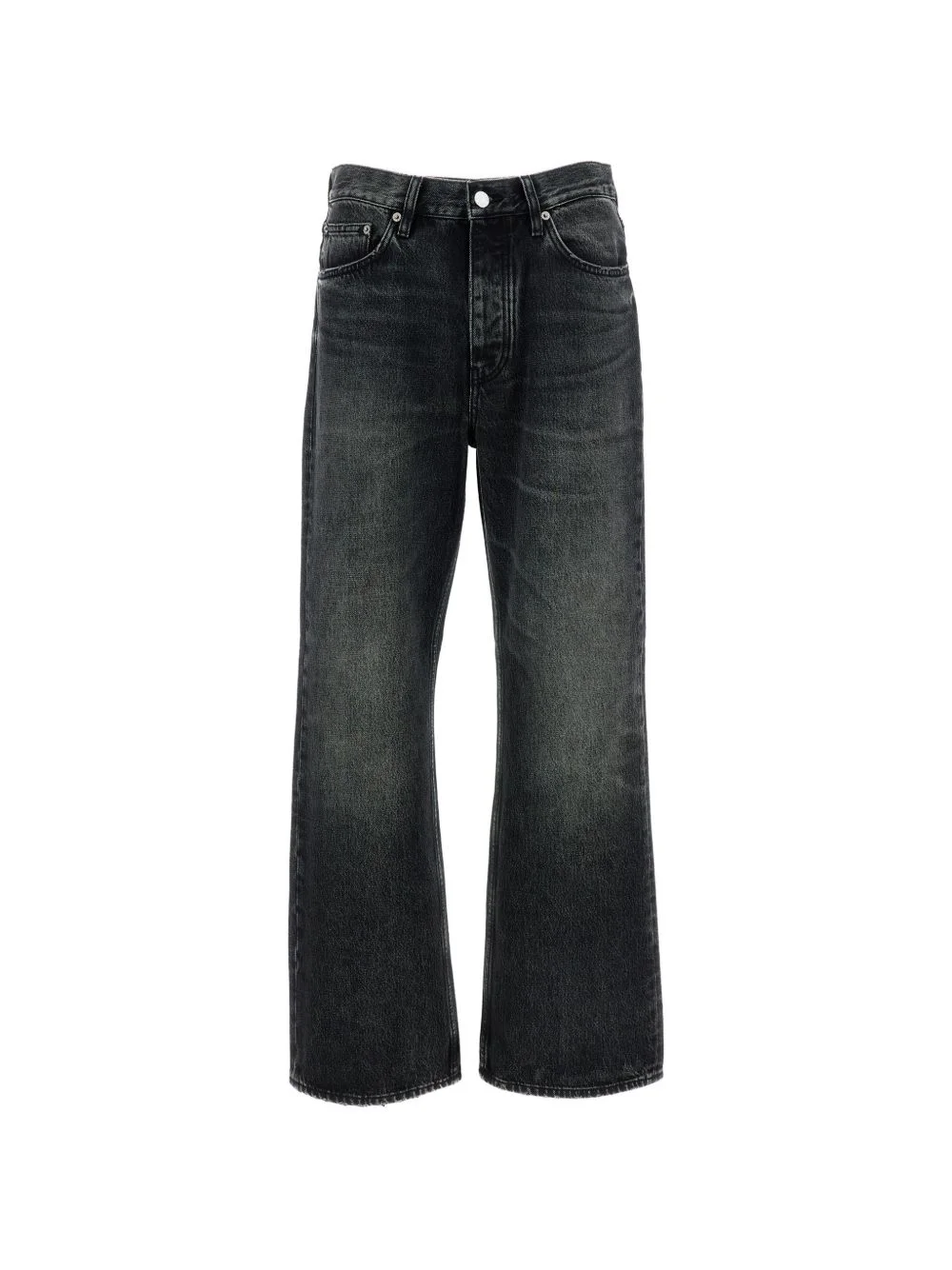 kick-flare raw-denim jeans - 1