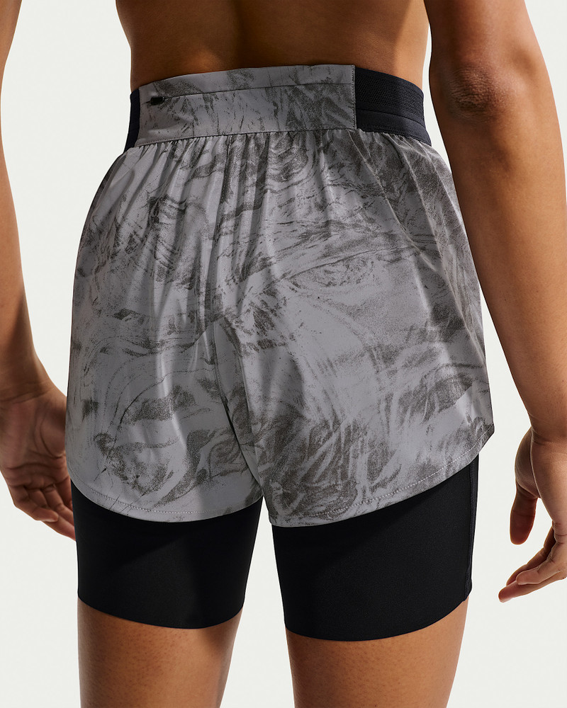 Nike Swift Women's Mid-Rise 2-in-1 Running Shorts with Reflective Accents 3