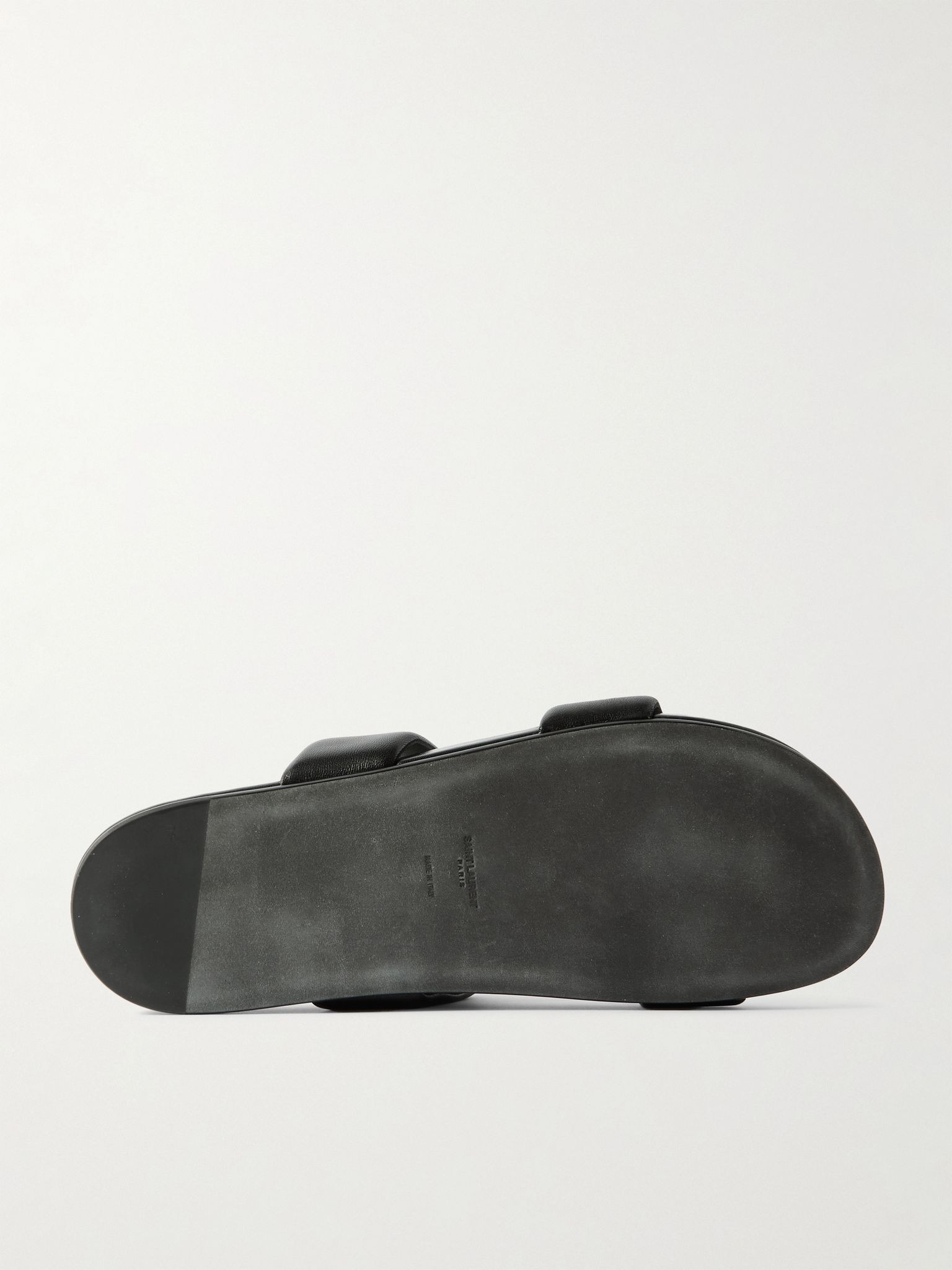 Nichols Leather Slides Black - 3