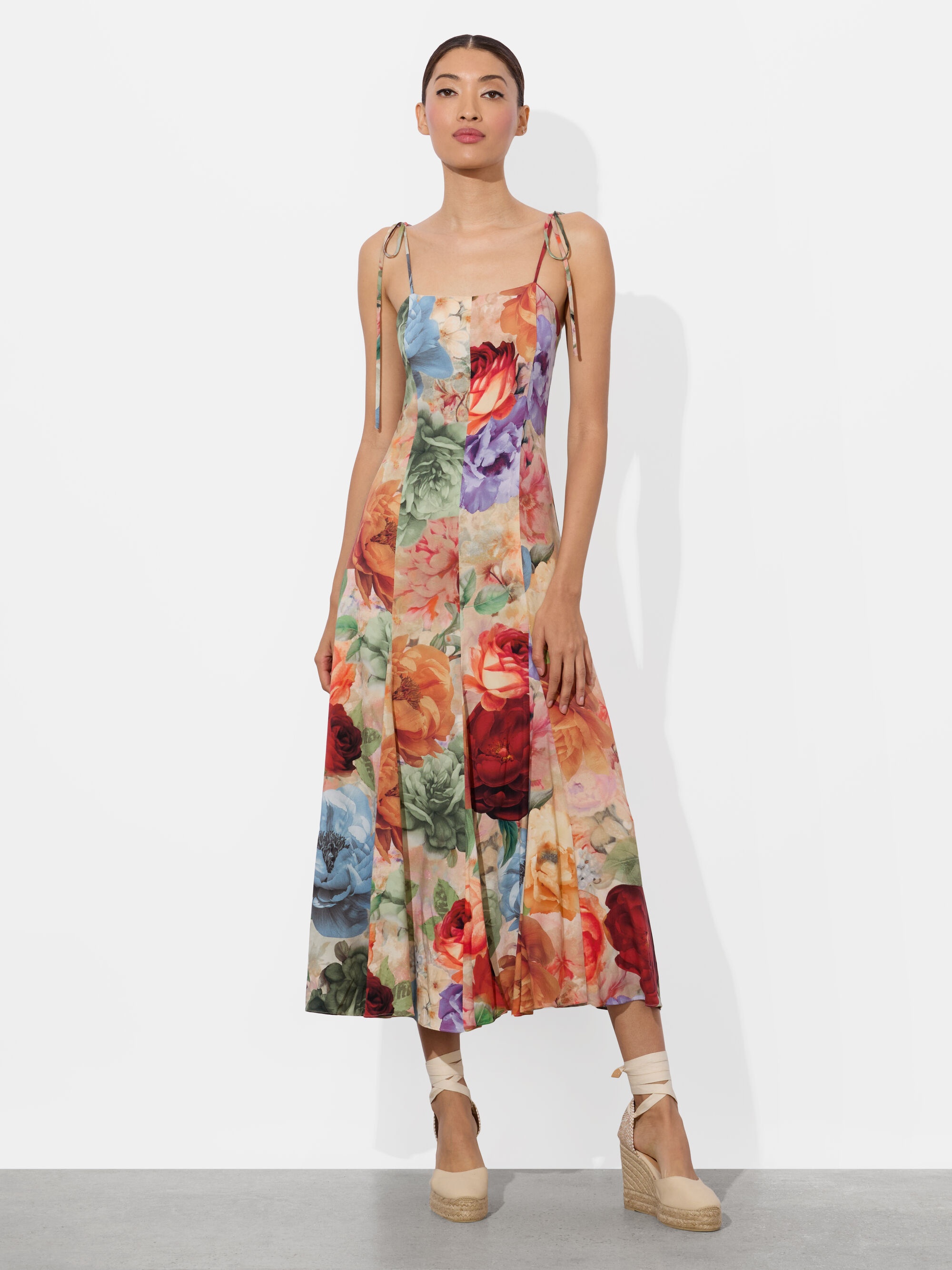 JEANETTE PANELED MIDI DRESS - 2