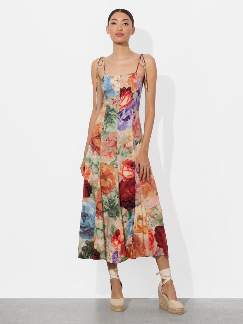 JEANETTE PANELED MIDI DRESS 2