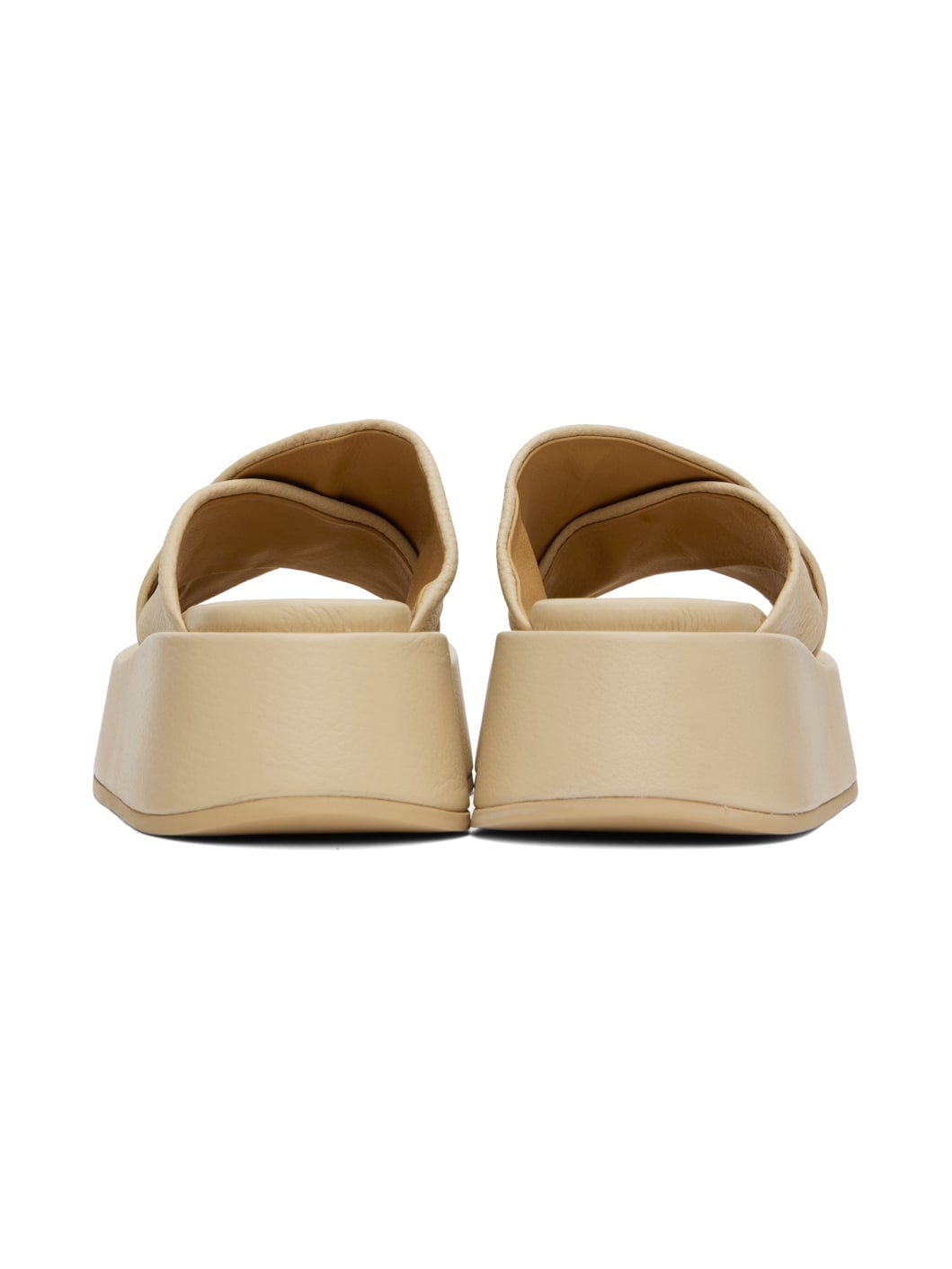 Beige Platform Sandals - 2