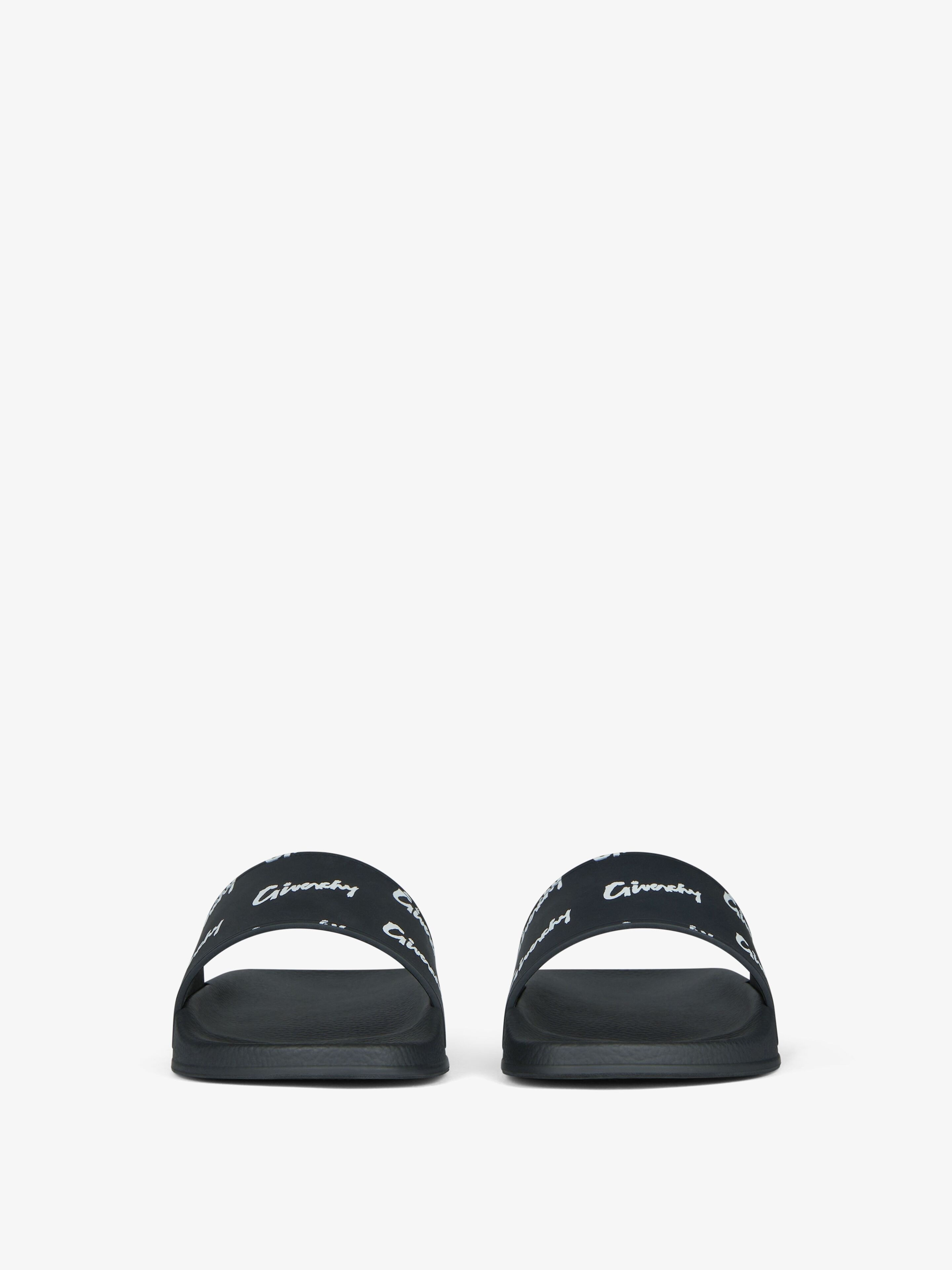 GIVENCHY ALL-OVER PRINT FLAT SANDALS IN TRANSPARENT RUBBER - 2