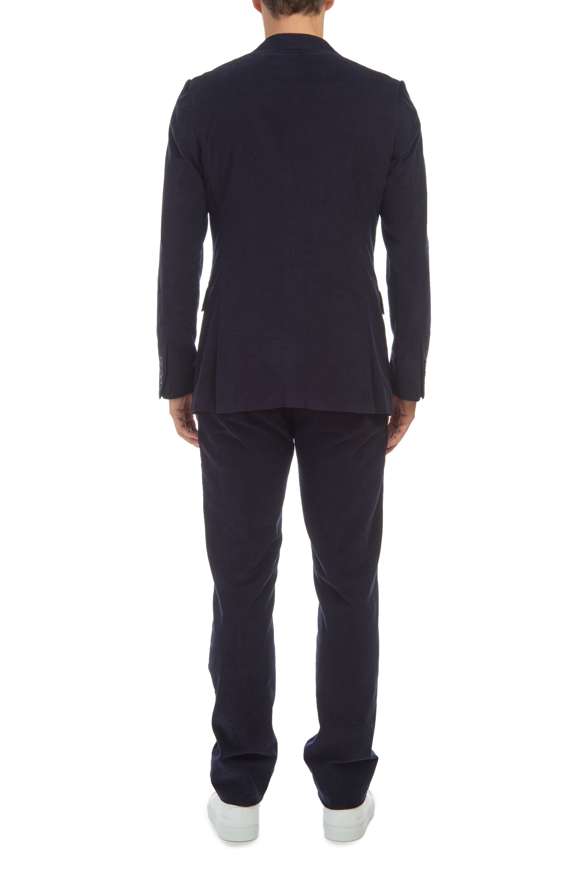 Damien Jacket in Dark Navy Corduroy - 3