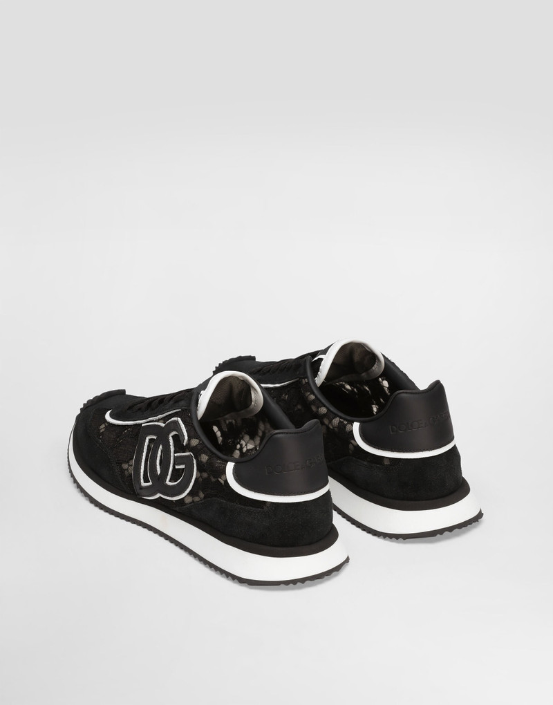 Dolce & Gabbana DG Cushion sneakers in calfskin and fabric outlook