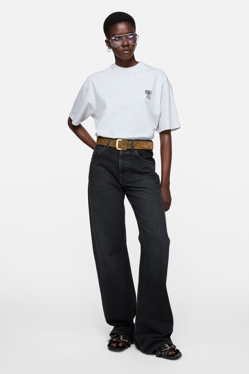 Acne Studios Logo t-shirt - Pale Grey Melange outlook