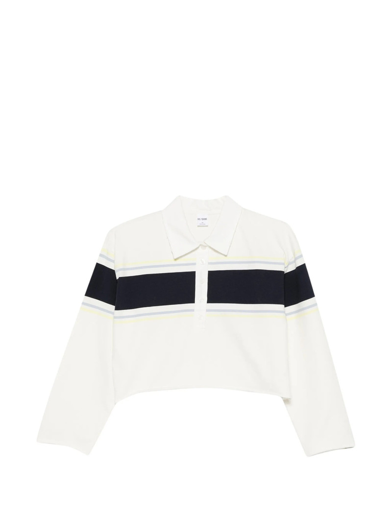 Re/done Stripe-detail Polo Top 1
