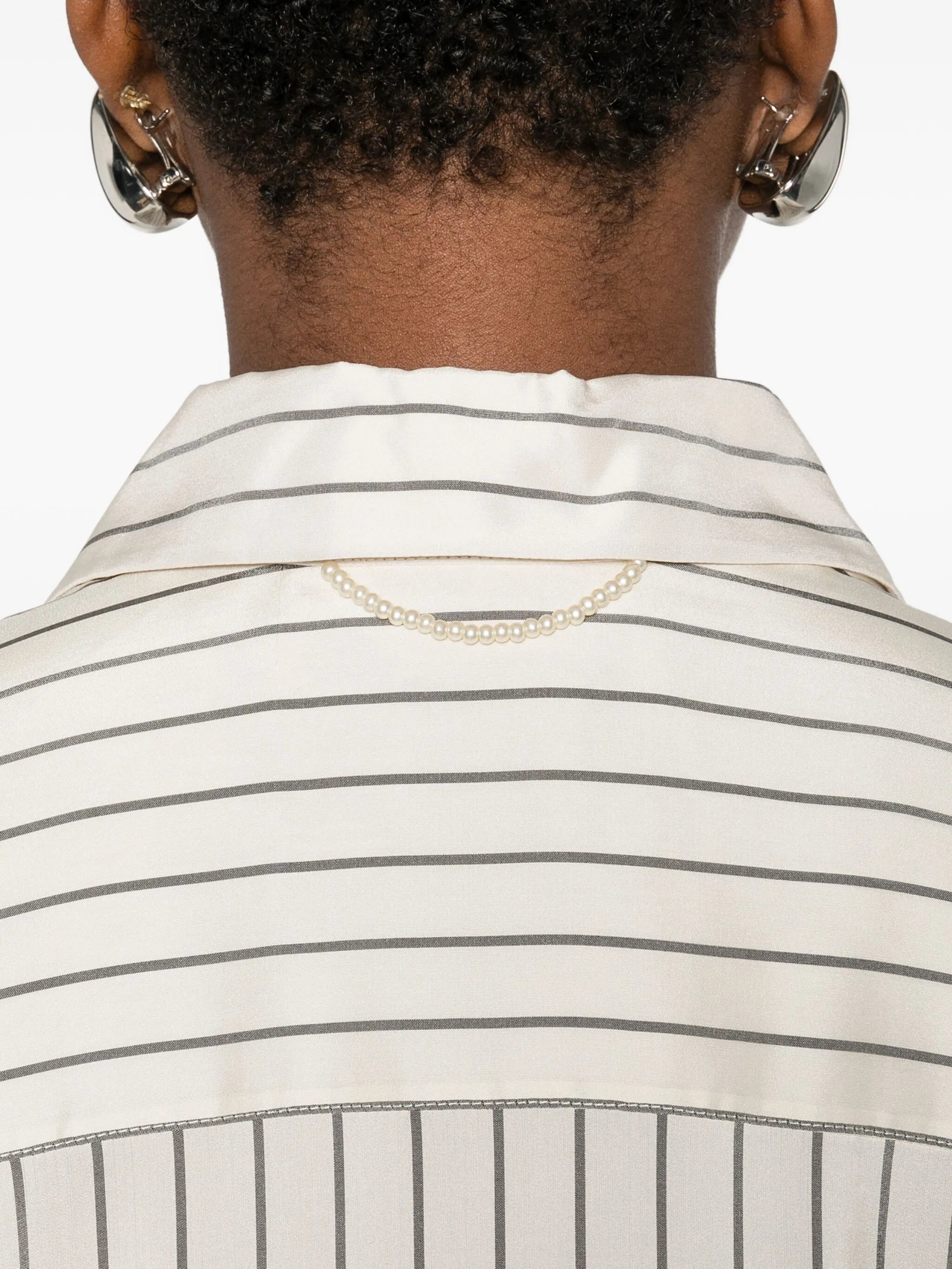 Carven Striped Silk Shirt - 2