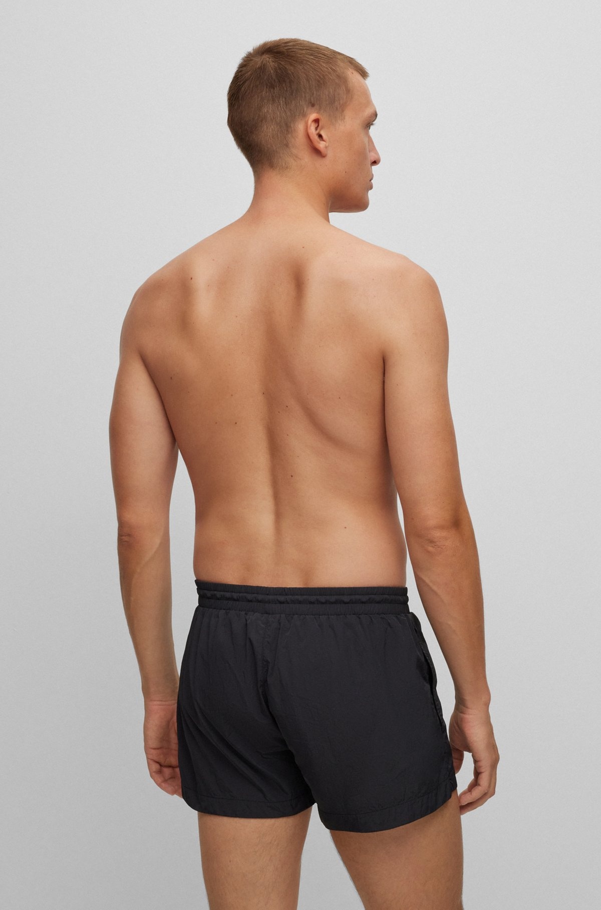 QUICK-DRYING SWIM SHORTS WITH LOGO DETAILS - 4