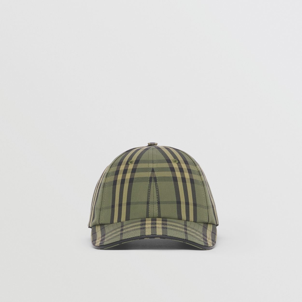 Check Cotton Canvas Baseball Cap - 1
