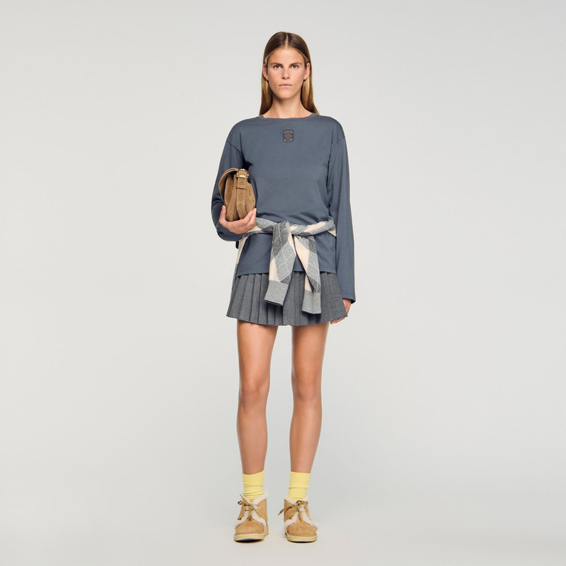 Sandro T-SHIRT WITH EMBROIDERY outlook