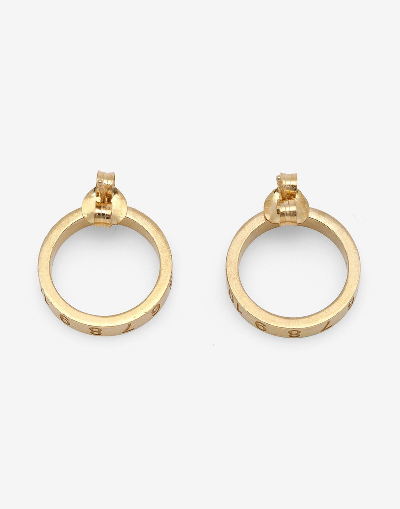 Maison Margiela Number logo circle earring outlook