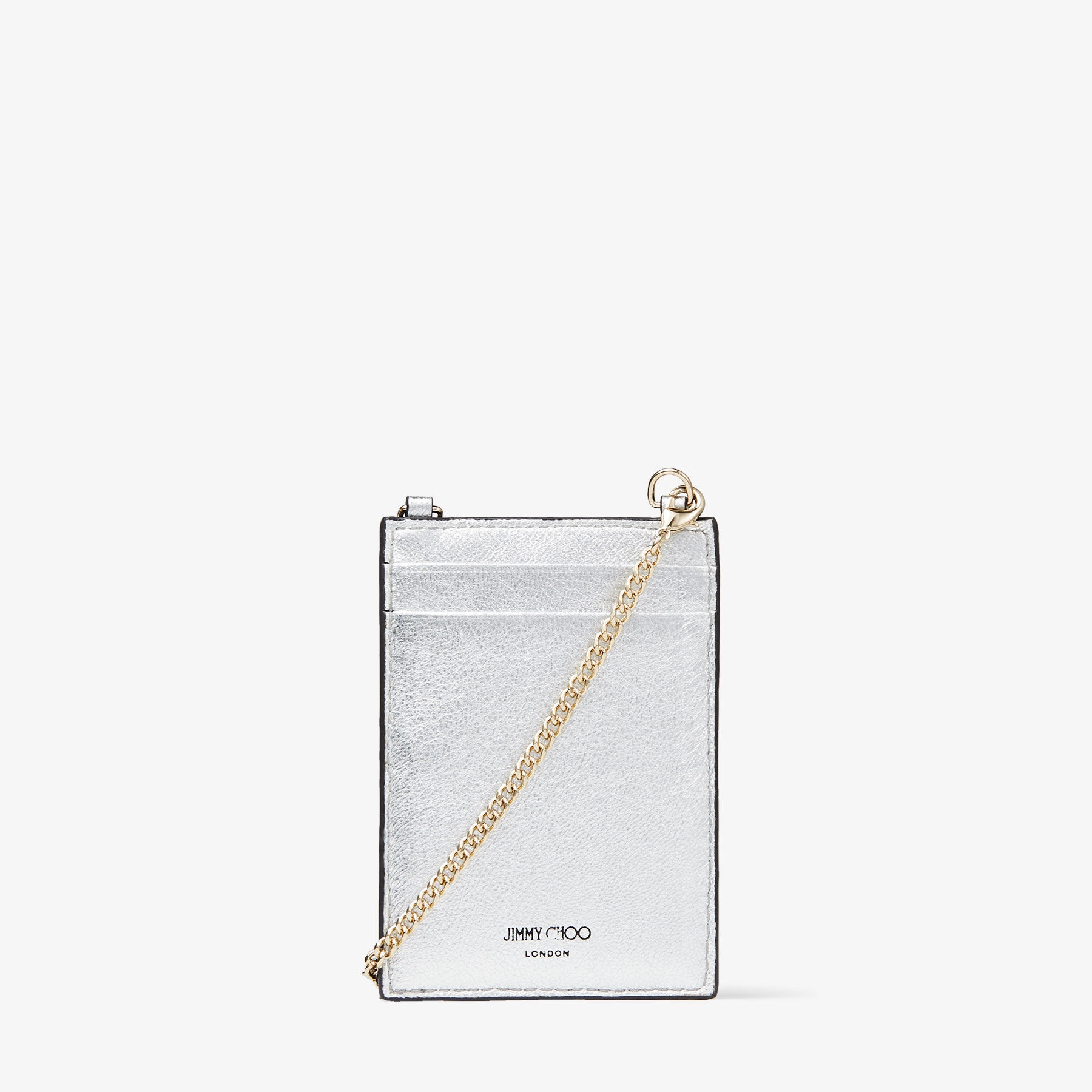 Card Holder W/chain
Multicoloured Splattered Coarse Glitter Fabric Card Holder with Chain - 6