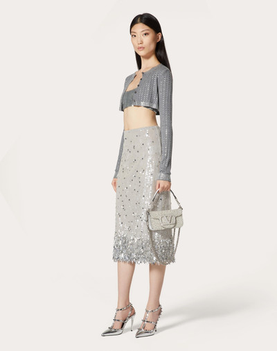 Valentino TULLE ILLUSIONE EMBROIDERED SKIRT outlook
