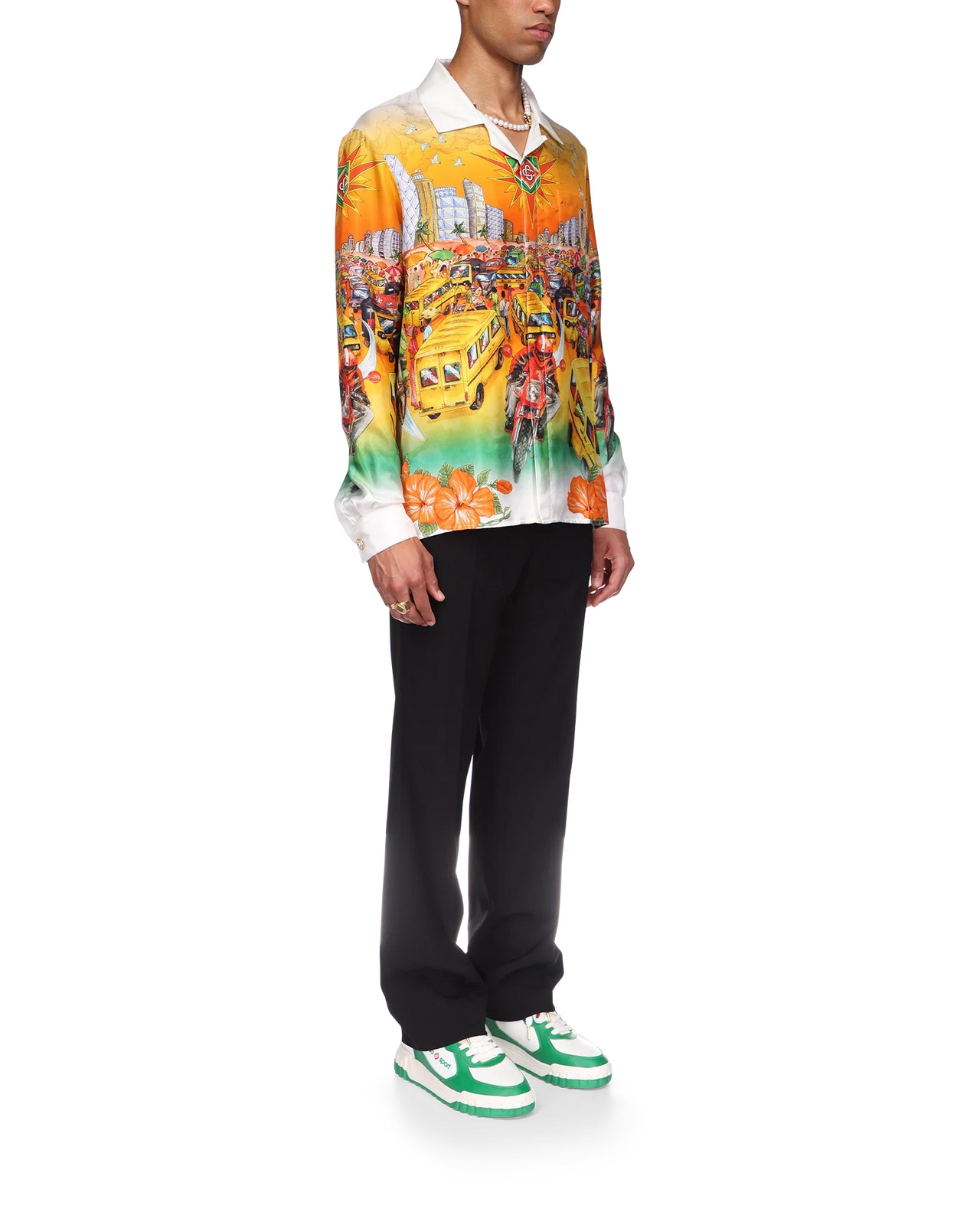 Traffic Linen Shirt | Casablanca Paris - 3