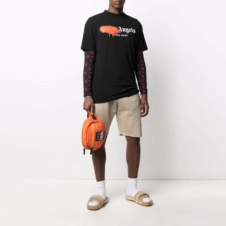 Palm Angels SS21 Hong Kong Sprayed Logo T-shirt 'Black' PMAA001S21JER0411020 - 3