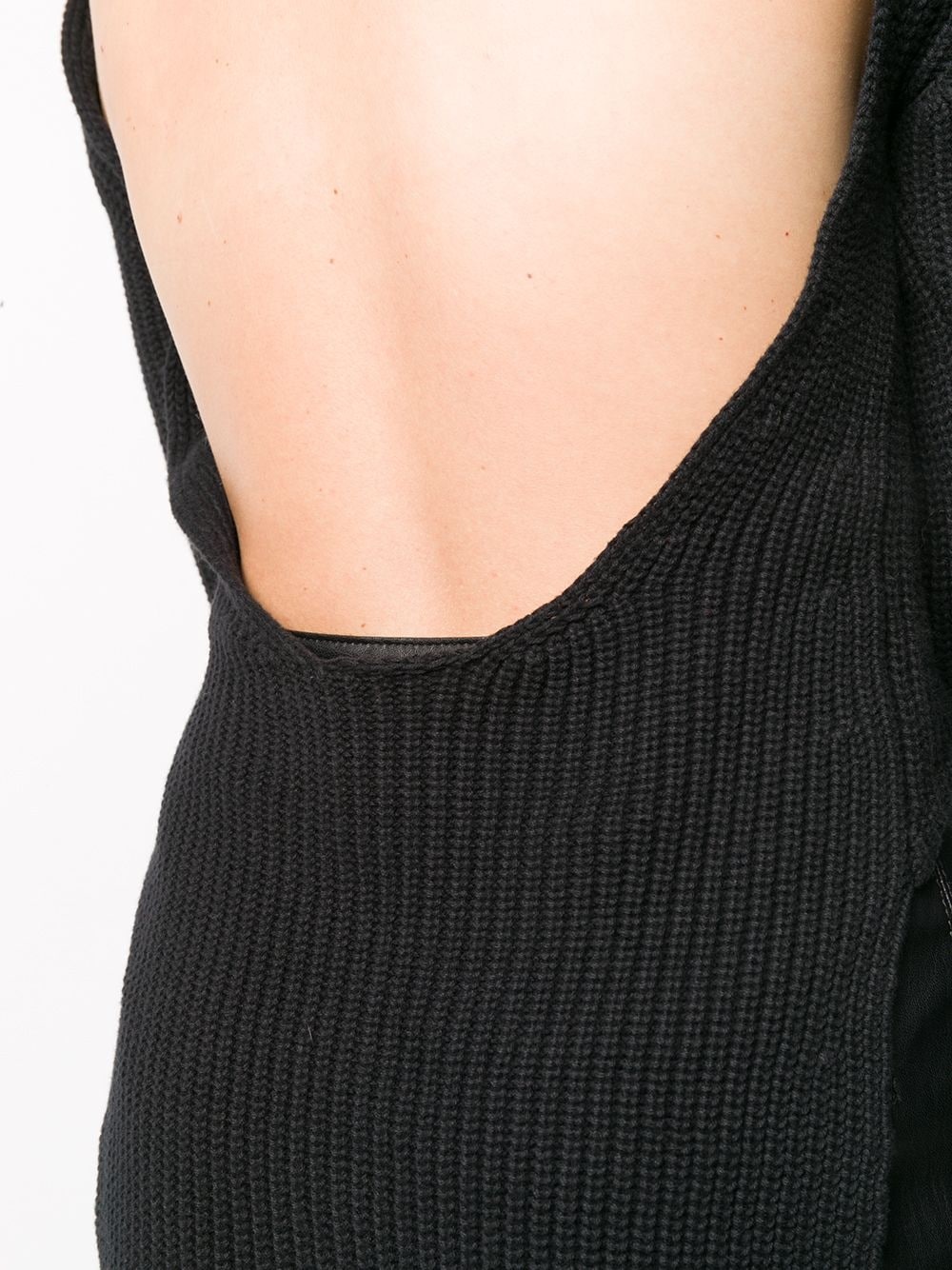 asymmetric ribbed cardigan  - 5