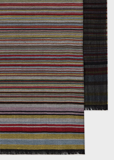 Paul Smith 'Signature Stripe' Silk-Wool Blend Scarf outlook