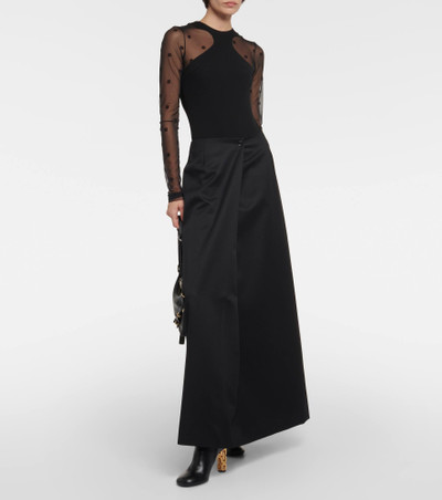 Givenchy Wool and mohair maxi skirt outlook