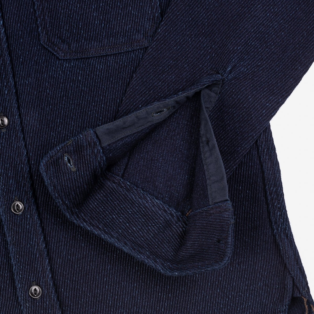 IHSH-288-IND 14oz Kersey Work Shirt Indigo - 5