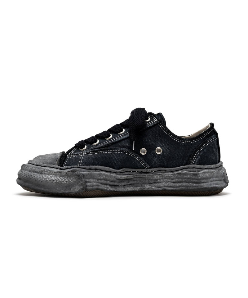 "PETERSON23" OG Sole Vintage Effect Embroidered Canvas Low-top Sneaker 12