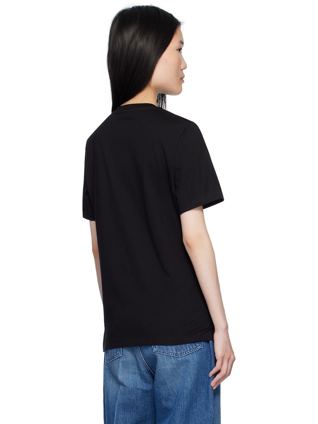Black Embellished Medusa T-shirt - 3